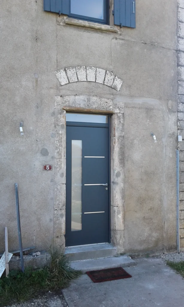 Porte d'entrée : réalisation de Gamso Menuiserie
