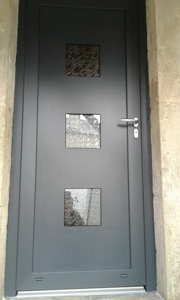 Porte d'entrée : réalisation de Gamso Menuiserie
