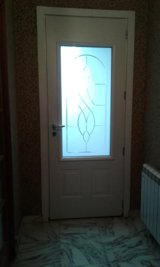 Porte d'entrée : réalisation de Gamso Menuiserie