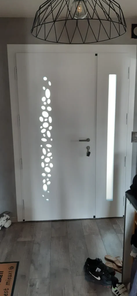 Porte d'entrée : réalisation de Gamso Menuiserie