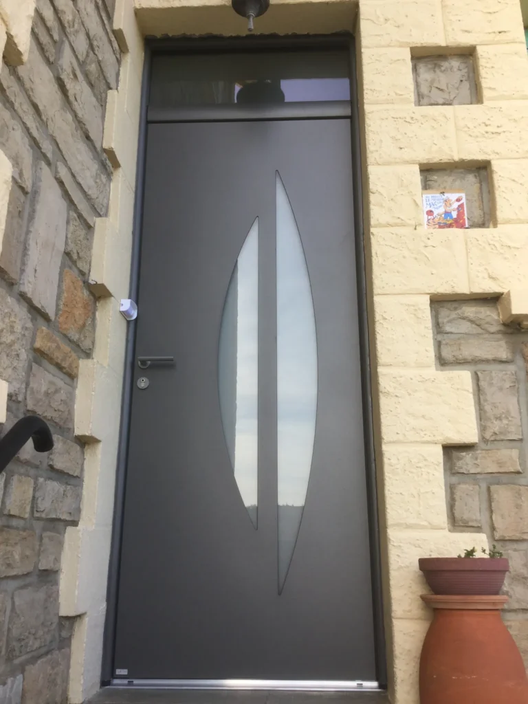 Porte d'entrée : réalisation de Gamso Menuiserie