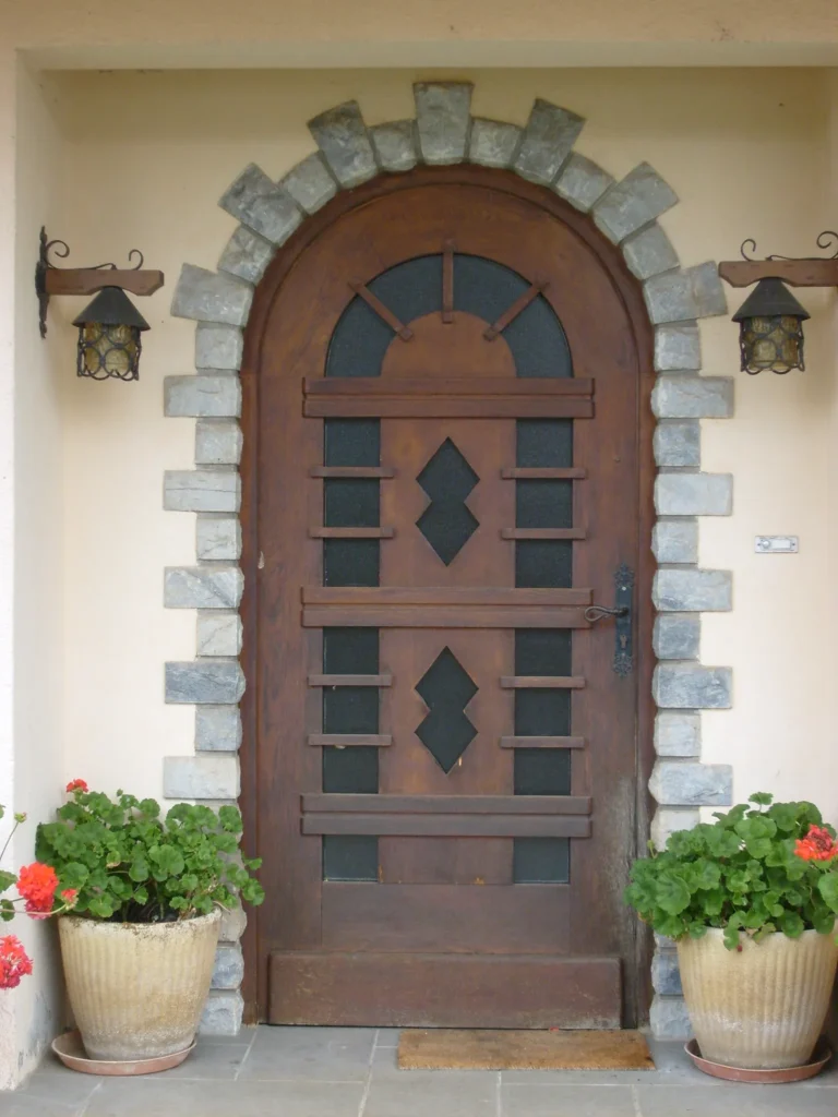 Porte d'entrée : réalisation de Gamso Menuiserie