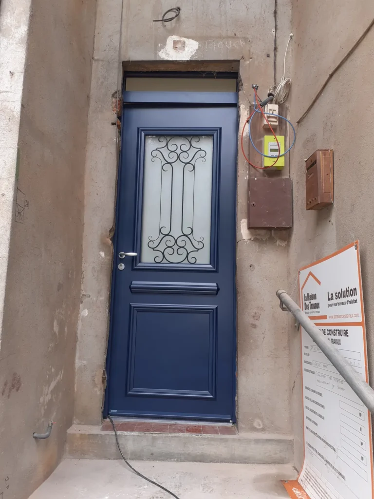 Porte d'entrée : réalisation de Gamso Menuiserie