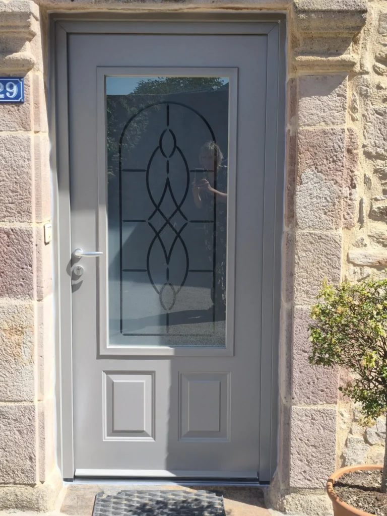 Porte d'entrée : réalisation de Gamso Menuiserie