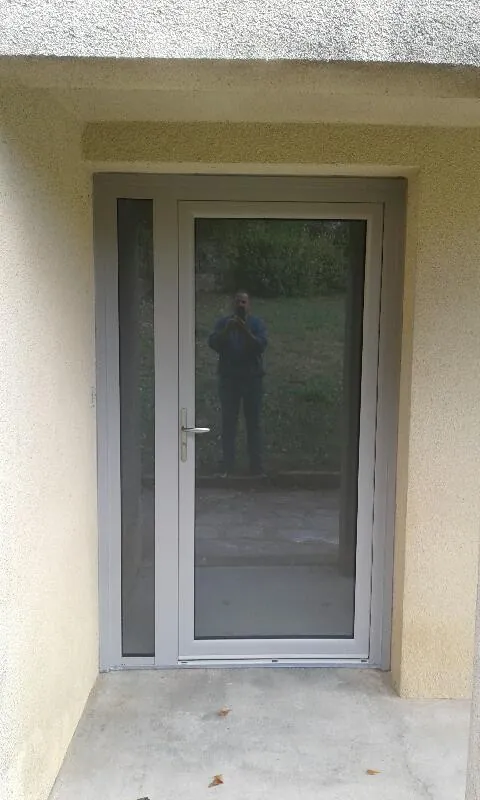 Porte d'entrée : réalisation de Gamso Menuiserie