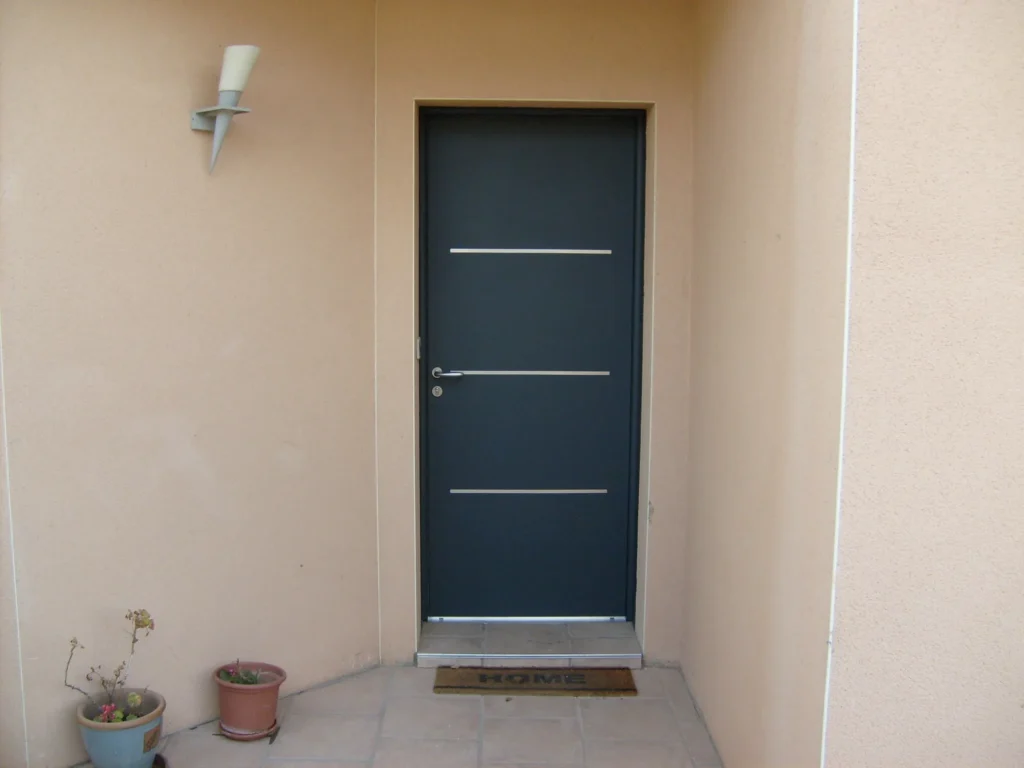 Porte d'entrée : réalisation de Gamso Menuiserie