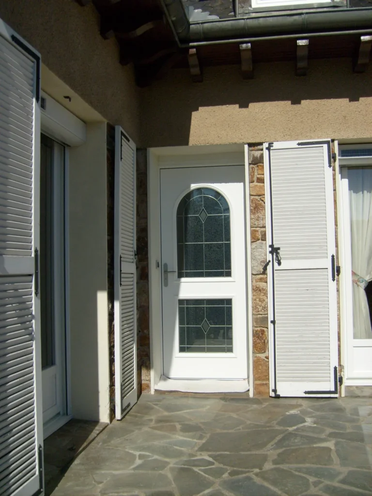 Porte d'entrée : réalisation de Gamso Menuiserie