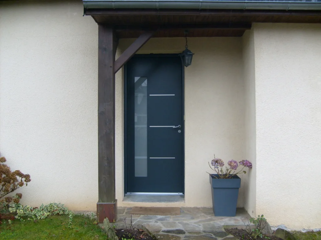 Porte d'entrée : réalisation de Gamso Menuiserie